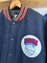 Load image into Gallery viewer, Vintage 1 of 1 DeLong Wool Varsity 1979-1983 New York Knicks Logo Patch Jacket Large / XL
