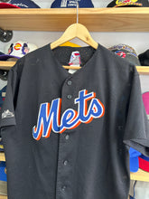Load image into Gallery viewer, Vintage 90s Majestic New York Mets Script Mesh BP Large
