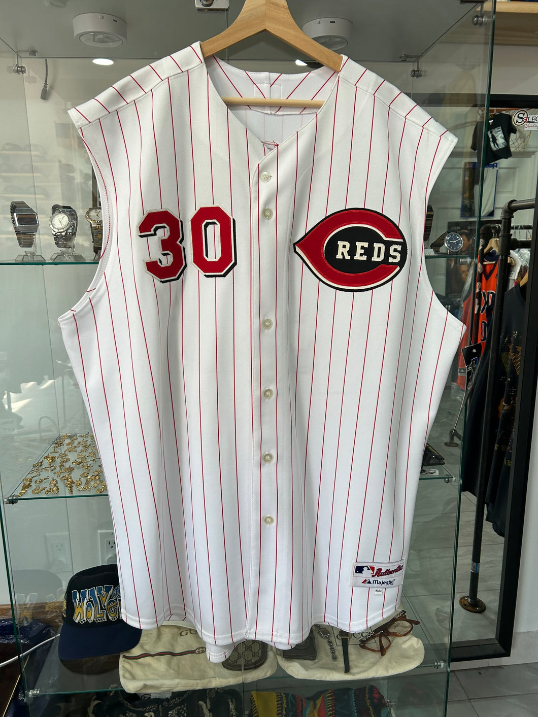 Vintage Ken Griffey Jr Cincinnati Reds Majestic Authentic Jersey 54