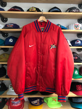 Load image into Gallery viewer, Vintage Nike Philadelphia 76ers Bomber Jacket Size XL
