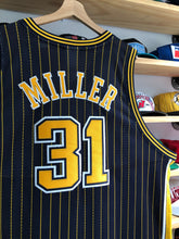 Load image into Gallery viewer, Vintage Reebok Indiana Pacers Reggie Miller Authentic Pinstripe Jersey Size 56
