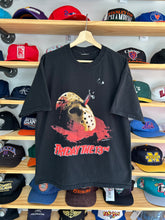 Load image into Gallery viewer, Vintage 1997 Friday the 13th Jason Voorhees Blue Grape Tee Large

