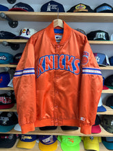 Load image into Gallery viewer, 2013 Starter New York Knicks Retro Orange Satin Jacket XL
