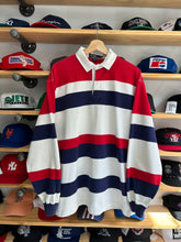 Load image into Gallery viewer, Vintage Polo Ralph Lauren Striped Red white Blue Rugby Large / XL
