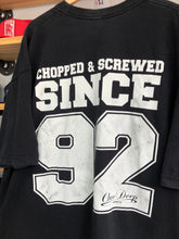 Load image into Gallery viewer, Vintage DJ Screw Chopped &amp; Screwed Since 92 Tee Size 2XL/3XL
