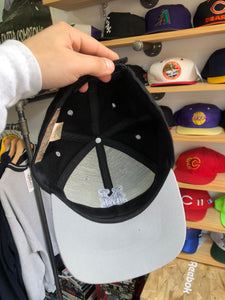 Vintage New York Mets Black/Silver Velcro Strapback