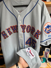 Load image into Gallery viewer, Vintage Majestic Pedro Martinez Road Gray New York Mets Authentic Jersey Sz 52 XXL
