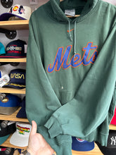 Load image into Gallery viewer, Vintage New York Mets Nike Center Swoosh Green Hoodie XL
