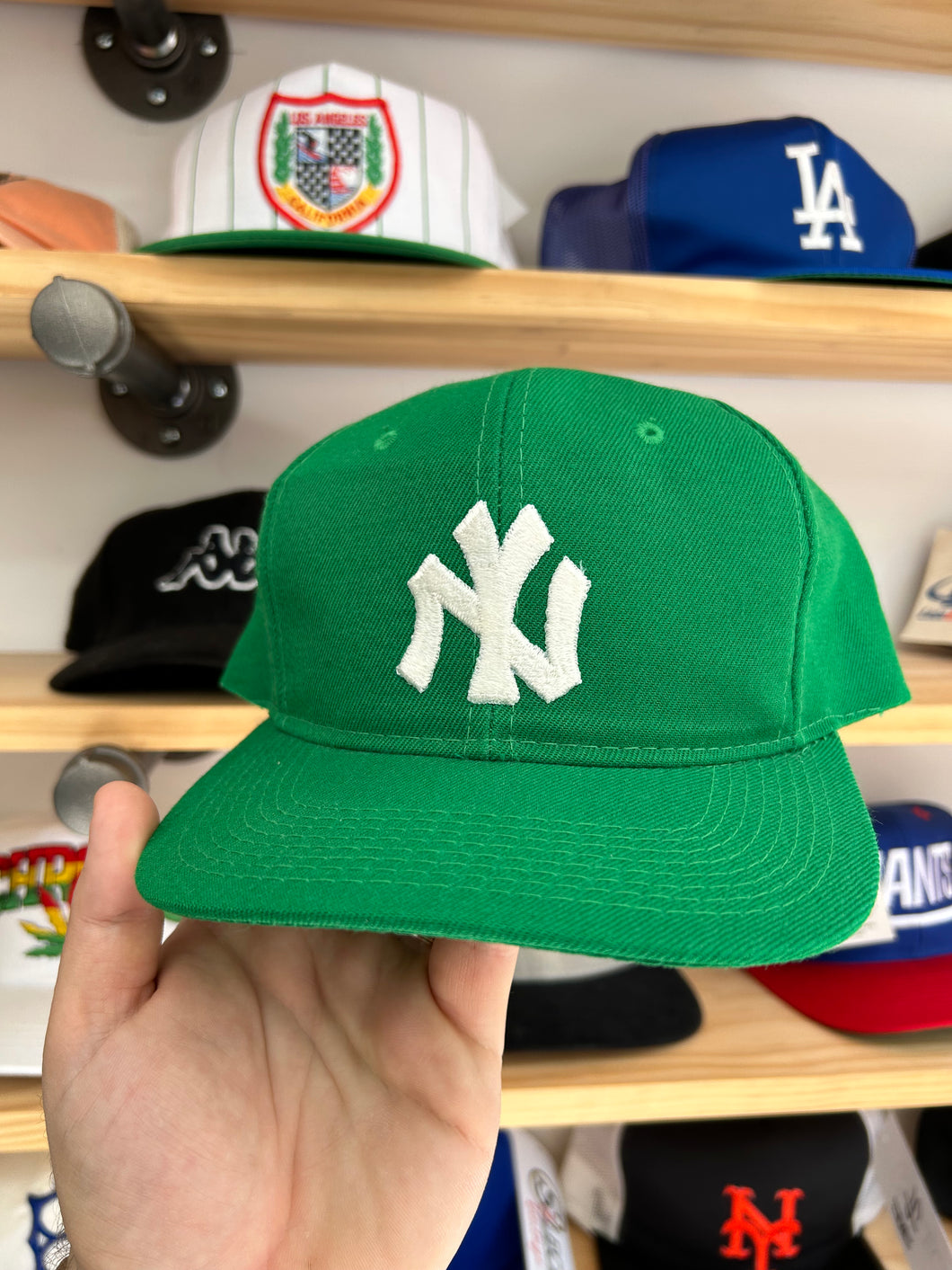 Vintage Yankees Green Wool Youngan Custom Snapback