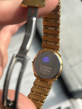Load image into Gallery viewer, Vintage 1990 Citizen Quartz Mens Gold Integrated Bracelet Dress Watch
