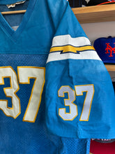 Load image into Gallery viewer, Vintage Jeff Hamilton 2000 San Diego Chargers Leather Rodney Harrison Jersey 2XL
