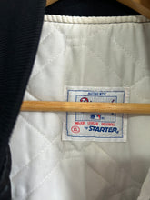Load image into Gallery viewer, Vintage 1980s Starter New York Mets Black Satin Jacket Sz XL
