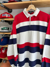 Load image into Gallery viewer, Vintage Polo Ralph Lauren Striped Red white Blue Rugby Large / XL
