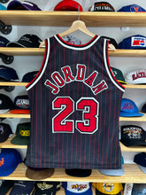 Load image into Gallery viewer, Vintage Champion Chicago Bulls Michael Jordan Pinstripe Authentic Jersey 44 Large
