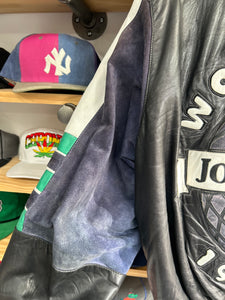Vintage 1990-1991 Johnny Gill Leather / Suede Jeff Hamilton Crew Tour Jacket Large