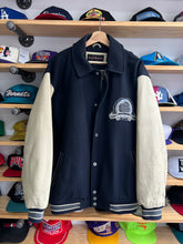 Load image into Gallery viewer, Vintage Y2K Rocawear Leather / Wool Varsity Jacket Large
