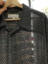 Load image into Gallery viewer, Vintage Smash Sheer Patterned Button Shirt Size XL
