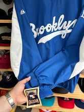Load image into Gallery viewer, Vintage Majestic Cooperstown Brooklyn Dodgers Pullover Windbreaker Large NWT
