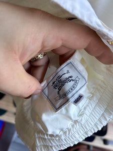 Vintage Burberrys Ladies White Hooded Jacket Medium