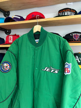 Load image into Gallery viewer, Vintage 1980s Starter New York Jets Made in USA Bomber Jacket XL NWT
