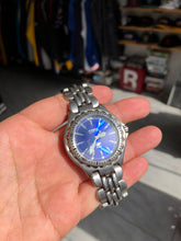 Load image into Gallery viewer, Vintage 90s Fossil Blue Quartz Men’s Stainless Steel Diver Watch
