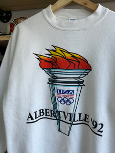 Vintage 1992 Albertville USA Olympics Crewneck Medium