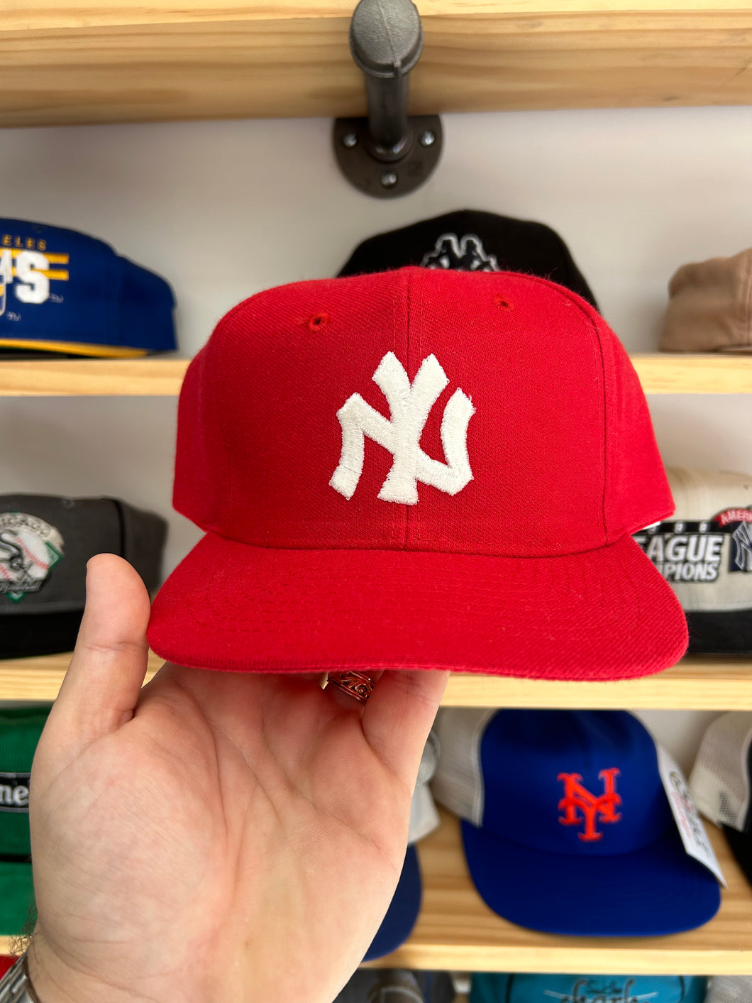 Vintage Yankees Wool Red Mohr’s Custom Snapback