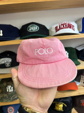 Load image into Gallery viewer, Vintage Ralph Lauren Pink Long Bill Spellout Strapback Hat
