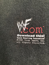 Load image into Gallery viewer, Vintage 1998 WWF The Rock Layeth The Smacketh Down Wrestling Tee Size XL
