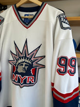 Load image into Gallery viewer, Vintage Starter New York Rangers Wayne Gretzky Liberty Head Jersey Large
