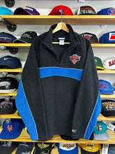 Load image into Gallery viewer, Vintage Y2K Reebok New York Knicks 1/4 Zip Fleece Pullover Sweater Large
