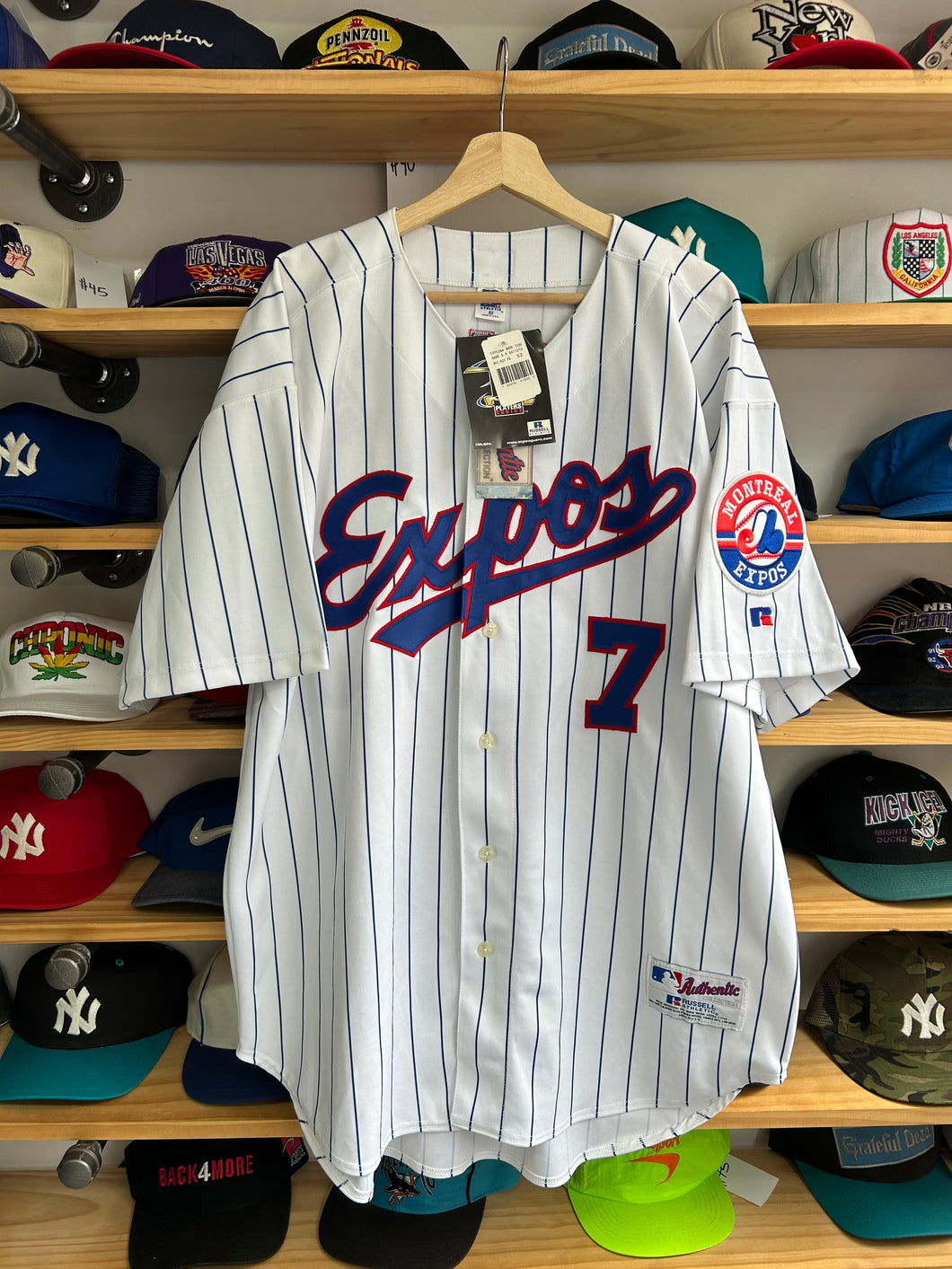 Vintage Russell Athletic Montreal Expos Tony Batista Jersey NWT 52 2XL