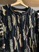 Load image into Gallery viewer, Vintage Coogi Multicolor 3D Multi Color Knit Quarter Zip Sweater 2XL
