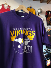 Load image into Gallery viewer, Vintage Trench NFL Minnesota Vikings Helmet Tee Size Medium
