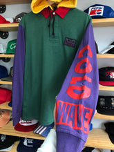 Load image into Gallery viewer, Polo Ralph Lauren Cold Wave Multi Color Hooded Polo Shirt Size Medium
