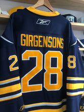 Load image into Gallery viewer, 2010s Reebok Buffalo Sabres Zemgus Girgensons Jersey Size Large
