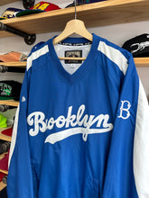 Load image into Gallery viewer, Vintage Majestic Cooperstown Brooklyn Dodgers Pullover Windbreaker Large NWT
