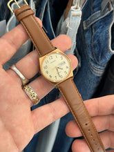 Load image into Gallery viewer, Vintage 90s Pulsar Gold Day / Date Quartz Watch
