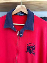 Load image into Gallery viewer, Vintage Polo Ralph Lauren Scribble Full Zip Collard Sweatshirt Large
