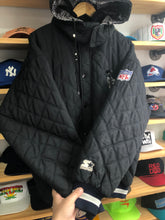 Load image into Gallery viewer, Vintage Starter Los Angeles Raiders Quilted Puffer Jacket Size Large

