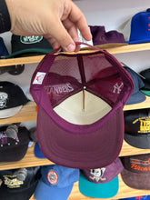 Load image into Gallery viewer, Vintage Burgundy Foam Mesh NY Yankees Trucker SnapBack
