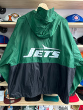 Load image into Gallery viewer, Vintage 90s New York Jets Half Zip Pullover Windbreaker XL
