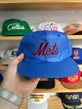 Load image into Gallery viewer, Vintage 90s New York Mets Nylon Script Snapback
