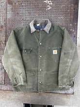 Load image into Gallery viewer, Vintage 90s Carhartt Green Blanket Lined Chore Jacket Large
