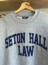 Load image into Gallery viewer, Vintage Made in USA Jansport Seton Hall Law Crewneck Large
