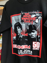 Load image into Gallery viewer, Vintage 2005 Eminem &amp; 50 Cent Anger Management Tour 3 Boot Tee Size Large
