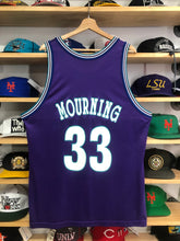 Load image into Gallery viewer, Vintage Charlotte Hornets Alonzo Mourning Jersey 48 XL
