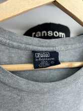 Load image into Gallery viewer, Vintage Ralph Lauren Polo Sport Gray Basketball Bear Tee Large
