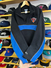 Load image into Gallery viewer, Vintage Y2K Reebok New York Knicks 1/4 Zip Fleece Pullover Sweater Large
