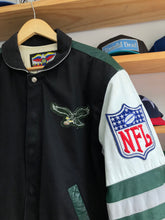 Load image into Gallery viewer, Vintage Jeff Hamilton Philadelphia Eagles Varsity Bomber Jacket Size Medium

